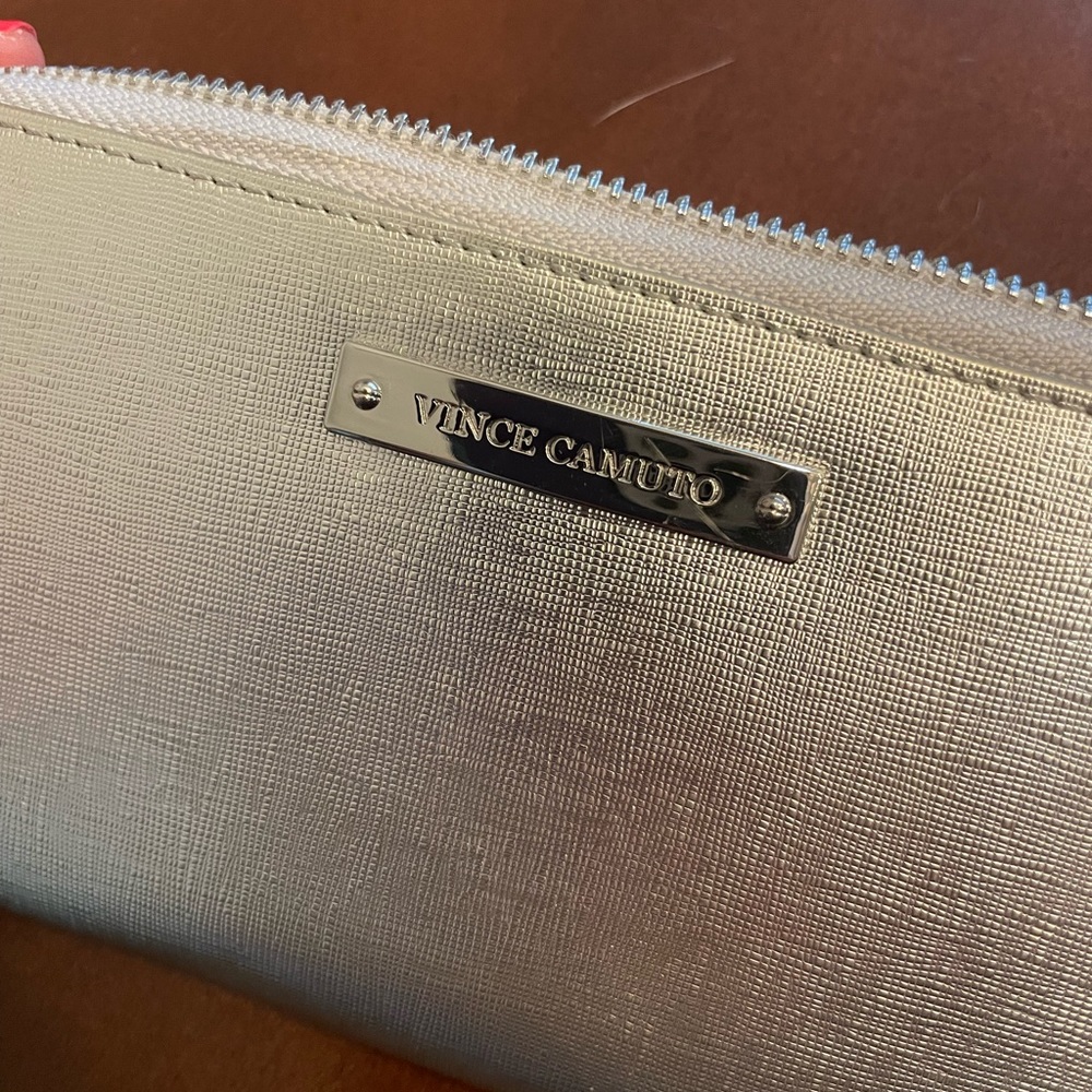 Silver Vince Camuto Wallet - Brand New